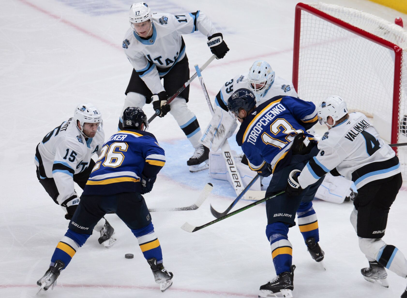 Blues lose to the Utah Hockey Club 4-2